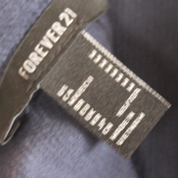 Forever 21 Navy Blue Corduroy A Line Zipper Skirt Junior Size Medium - Picture 7 of 7